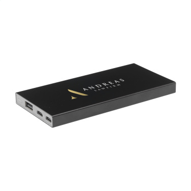 Logo trade promotional gifts image of: Tecco GRS Recycled Alu Powerbank 5000 external charger