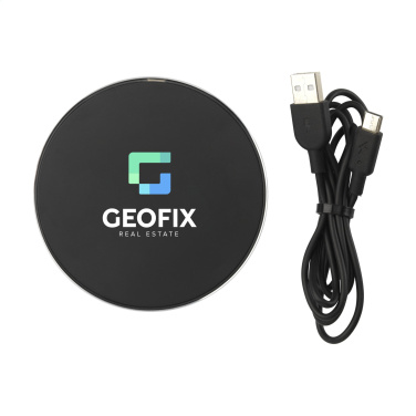 Logotrade advertising product image of: Tecco GRS Recycled Alu 15W Wireless Charger