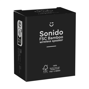 Logotrade business gift image of: Sonido 5W Bamboo wireless speaker