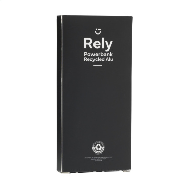 Logo trade advertising products image of: Rely Powerbank 10000 RCS Recycled Alu