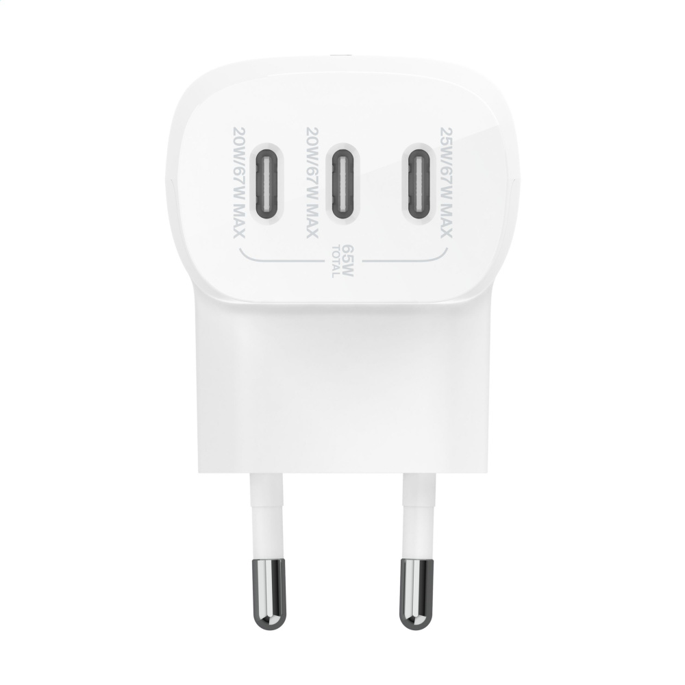 Logo trade corporate gift photo of: Belkin BoostCharge 3-Port Wall Charger