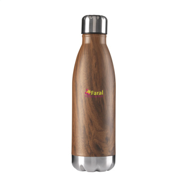 Logo trade promotional item photo of: Topflask Wood 500 ml drinking bottle