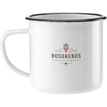 Logo trade promotional merchandise picture of: Retro Enamel Mug 350 ml