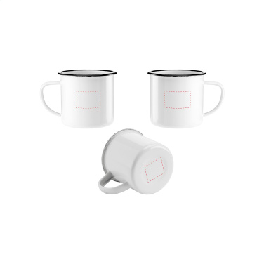 Logo trade promotional gifts picture of: Retro Enamel Mug 350 ml