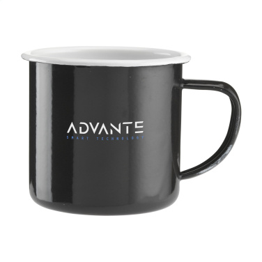 Logo trade promotional gifts picture of: Retro Enamel Mug 350 ml