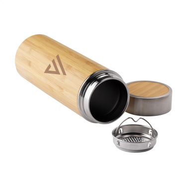 Logo trade promotional giveaway photo of: Osaka 360 ml bamboo thermo bottle/thermo cup