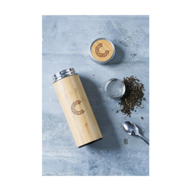 Logo trade promotional gifts picture of: Osaka 360 ml bamboo thermo bottle/thermo cup