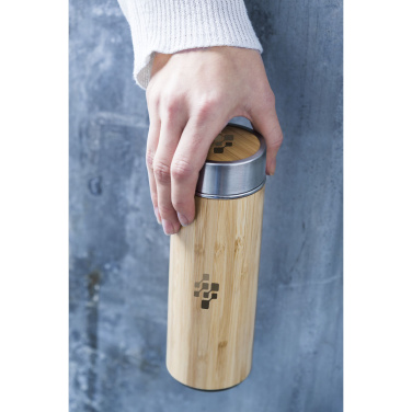 Logo trade promotional product photo of: Osaka 360 ml bamboo thermo bottle/thermo cup