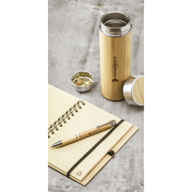 Logo trade promotional giveaways picture of: Osaka 360 ml bamboo thermo bottle/thermo cup