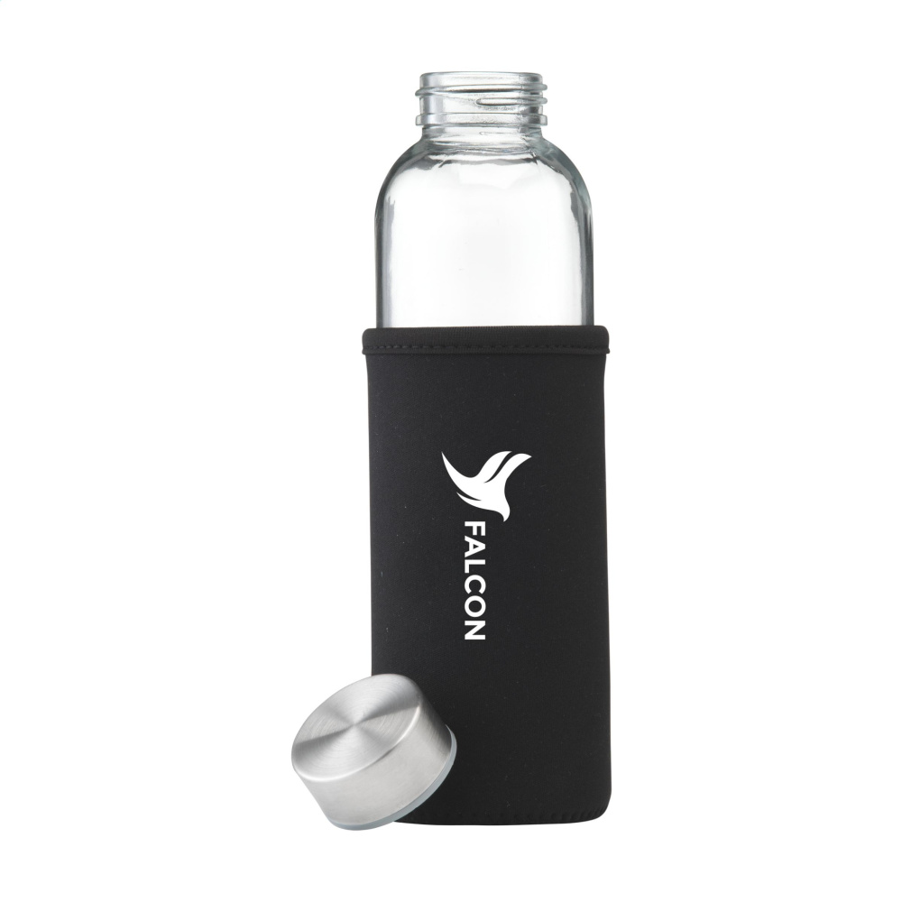 Logo trade promotional item photo of: Senga Glass 500 ml drinking bottle