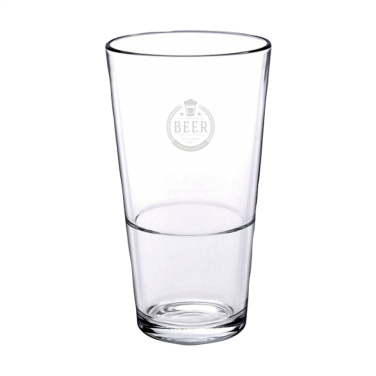 Logo trade promotional gifts image of: Beer Glass Stackable 340 ml