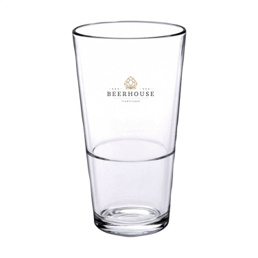 Logo trade business gifts image of: Beer Glass Stackable 340 ml