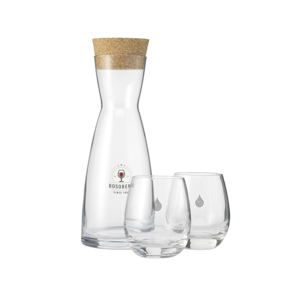 Logo trade business gift photo of: Ypsilon Carafe 1 L with a cork cap