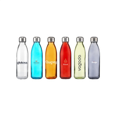 Logo trade promotional items picture of: Topflask Glass 650 ml drinking bottle