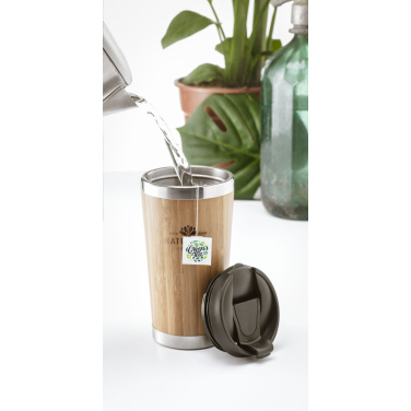 Logotrade promotional merchandise photo of: Tokyo 450 ml bamboo thermo cup