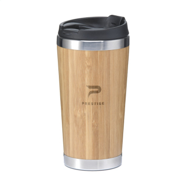 Logo trade promotional giveaways picture of: Tokyo 450 ml bamboo thermo cup