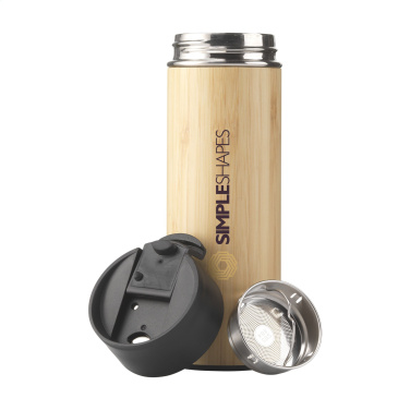 Logotrade business gift image of: Sakura 360 ml bamboo thermo bottle/thermo cup