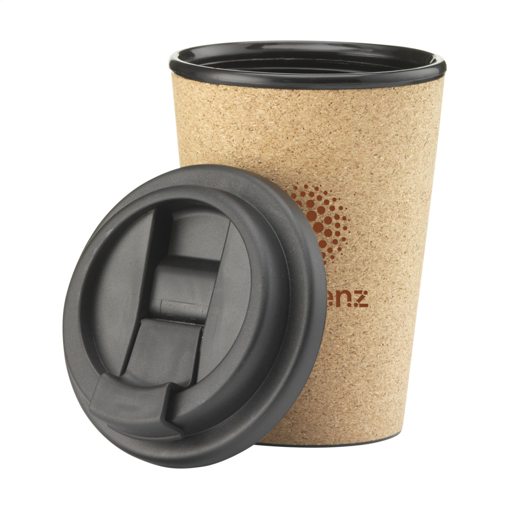 Logo trade promotional merchandise image of: Attea Cork 350 ml coffee cup