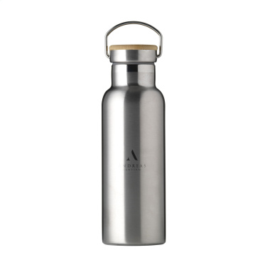 Logo trade advertising product photo of: Nordvik RCS Recycled Steel 500 ml drinking bottle