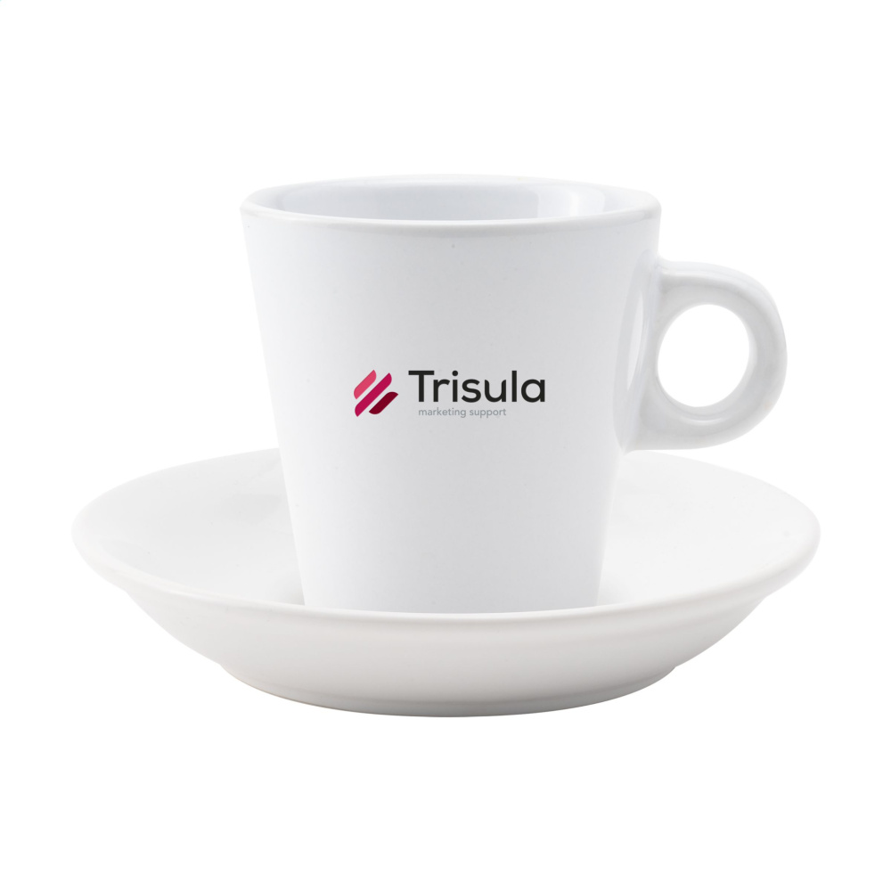 Logo trade corporate gifts image of: Burano 200 ml mug and saucer