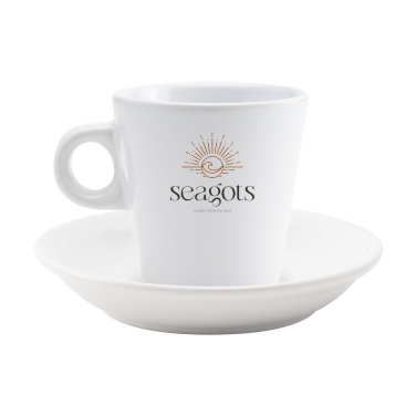 Logo trade promotional gift photo of: Burano 200 ml mug and saucer