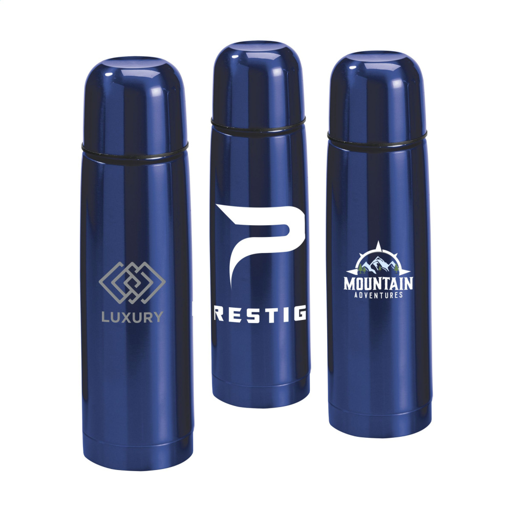 Logotrade promotional gift picture of: ThermoColour RCS Recycled Steel 500 ml thermo bottle