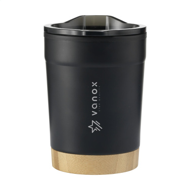 Logo trade corporate gift photo of: Kobe Bamboo RCS Recycled Steel 350 ml coffee cup