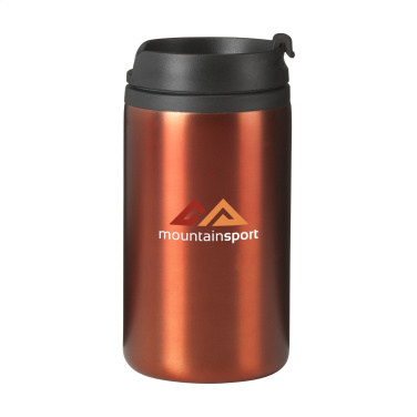 Logo trade business gifts image of: Thermo Can RCS Recycled Steel 300 ml thermo cup