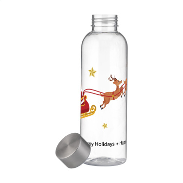 Logo trade promotional item photo of: Senga GRS RPET Bottle 500 ml X-Mas