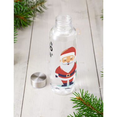 Logo trade promotional items image of: Senga GRS RPET Bottle 500 ml X-Mas