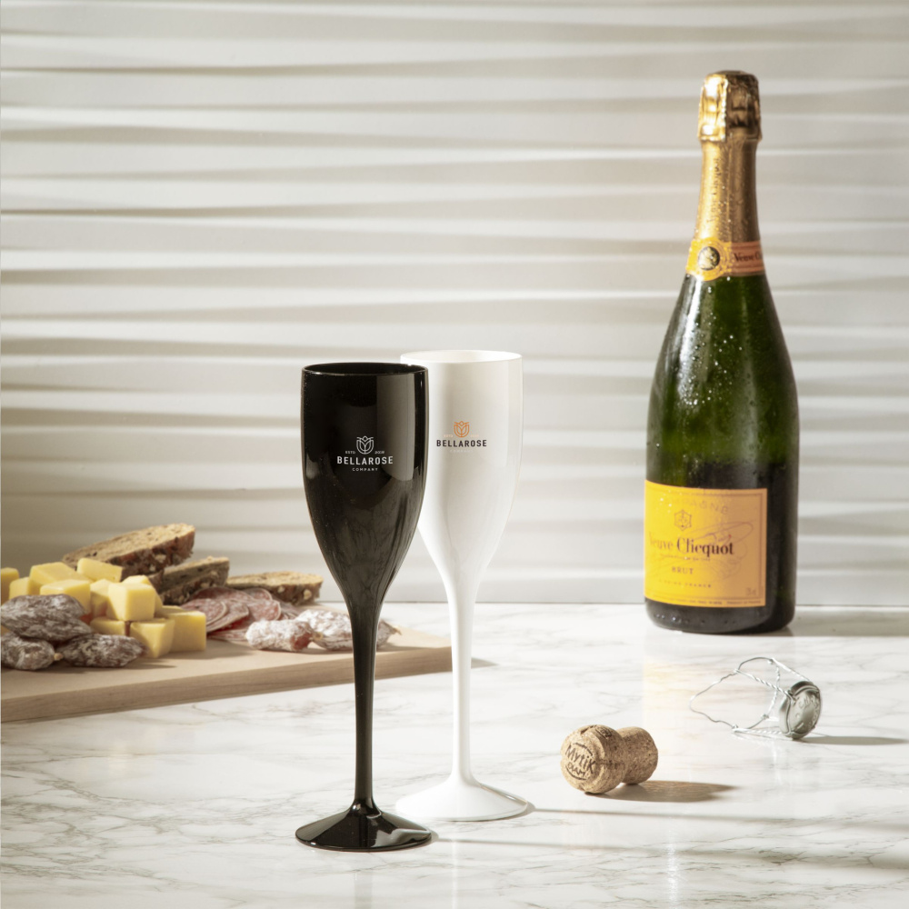 Logo trade promotional products picture of: Lunaire Reusable Champagne Glass 150 ml