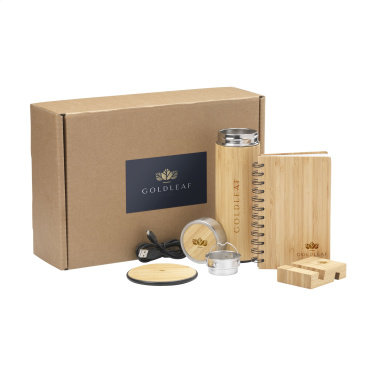 Logotrade promotional item picture of: Merch Set Bamboo Boost