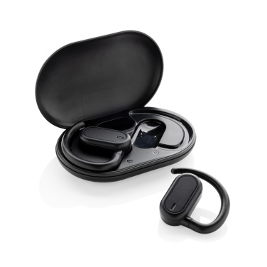 Logotrade advertising product image of: Fitsound RCS recycled plastic open ear TWS earbuds