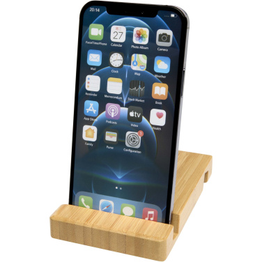 Logotrade corporate gift picture of: Bubup bamboo 2-angled tablet and phone stand