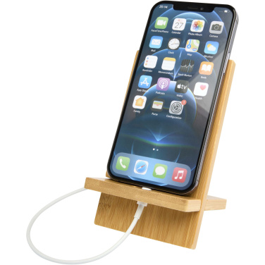 Logo trade corporate gifts picture of: Ceibo detachable bamboo phone stand