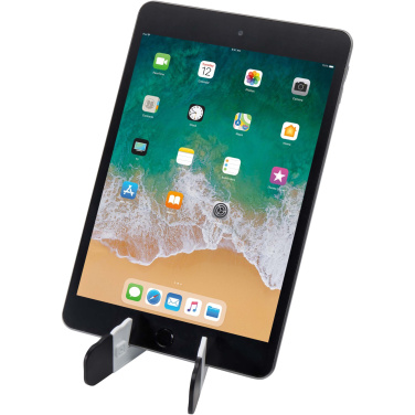 Logotrade promotional merchandise picture of: Buna recycled plastic foldable tablet and phone stand