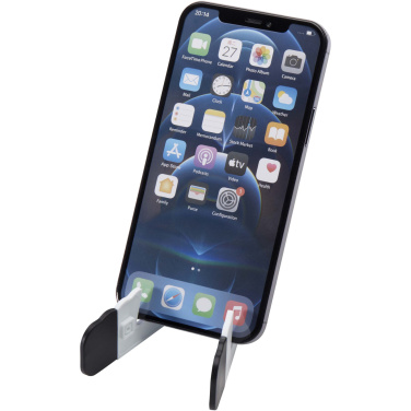 Logo trade advertising products image of: Buna recycled plastic foldable tablet and phone stand