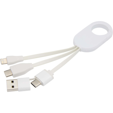 Logo trade corporate gifts picture of: Troop 4-in-1 recycled plastic charging cable