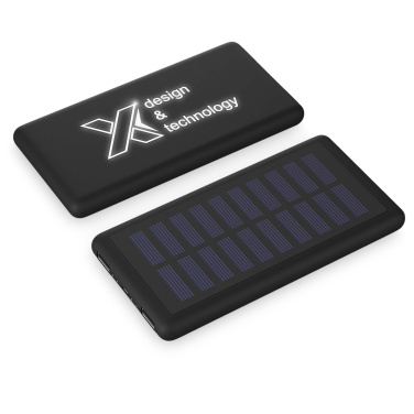 Logotrade promotional item image of: SCX.design P30 8000 mAh light-up solar power bank