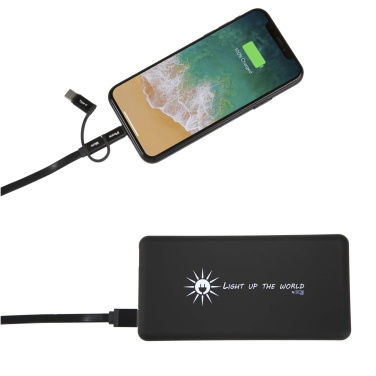 Logotrade promotional merchandise photo of: SCX.design P30 8000 mAh light-up solar power bank