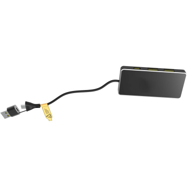 Logotrade corporate gift picture of: SCX.design H20 8-in-1 USB hub with dual input and 6-ports