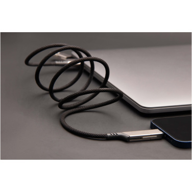 Logotrade promotional product picture of: SCX.design C52 100W 4-in-1 rPET magnetic ultra fast charging cable 