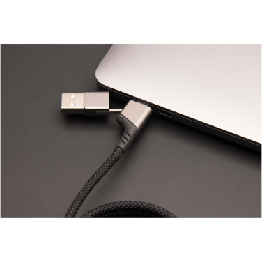 Logo trade promotional items image of: SCX.design C52 100W 4-in-1 rPET magnetic ultra fast charging cable 