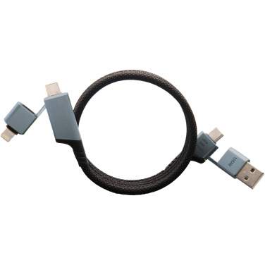 Logotrade promotional giveaway image of: SCX.design C52 100W 4-in-1 rPET magnetic ultra fast charging cable 