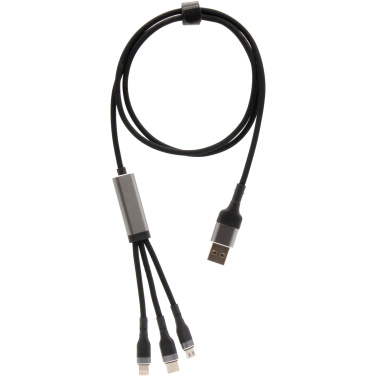 Logo trade business gift photo of: SCX.design C53 100W 5-in-1 rPET ultra fast charging cable