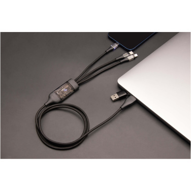 Logo trade promotional gift photo of: SCX.design C50 5-in-1 fast charging 100W/5A cable with digital display