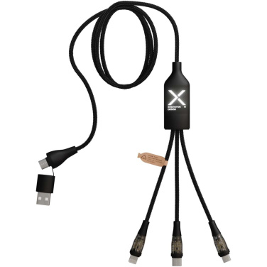 Logotrade promotional products photo of: SCX.design C50 5-in-1 fast charging 100W/5A cable with digital display