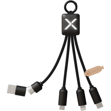 Logo trade promotional gift photo of: SCX.design C13 15W 5-in-1 charging cable