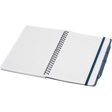 Logotrade promotional merchandise photo of: Thalaasa A5 ocean-bound hard cover notebook with ballpoint pen (black ink)