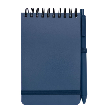 Logo trade promotional item photo of: Thalaasa A6 hard cover ocean-bound notebook with ballpoint pen (black ink)